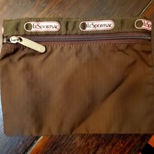 Lesportsac single zip cosmetic bag
